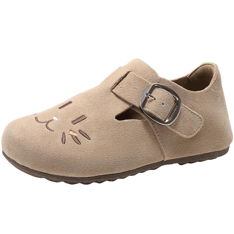 明星同款百丽童鞋勃肯鞋全麦吐司鞋亲子软底休闲乐福鞋84029A85