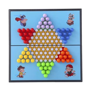 跳棋儿童益智磁性跳跳棋大号成人版折叠便携棋盘游戏玩具棋类大全