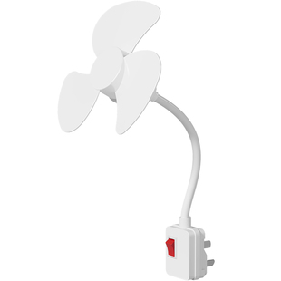 加大三插头一体插座小风扇插座万向厨房专用小型迷你小旋风风扇悬