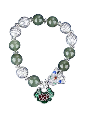 手链景泰蓝重工和田玉复古