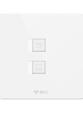 BULL/公牛电话电脑插座面板
