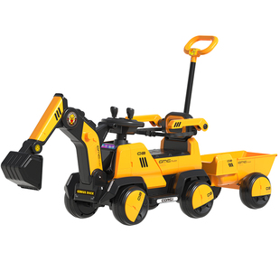 儿童挖掘机玩具车可坐人男孩大号挖挖机遥控工程车电动挖土机勾机