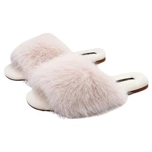 秋季新品仙女风轻奢高级感毛绒棉拖鞋女防滑牛筋底四季可用居家鞋