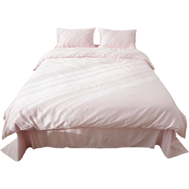 蜗牛塔｜ 纯色长绒棉四件套 60支纯棉全棉贡缎床品床上三件套