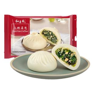 和善园三鲜菜包480g袋装早饭面食速冻半成品早点包子早餐包子