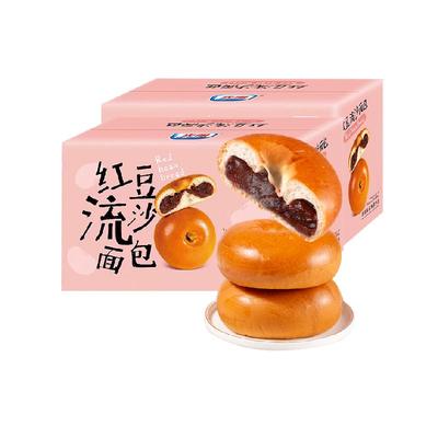 光明夹心红豆流沙手撕面包