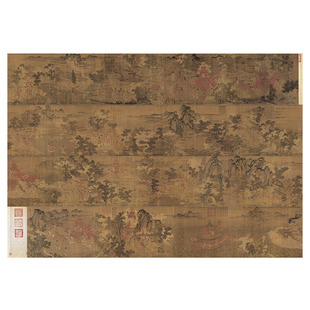 晋顾恺之洛神赋图卷画心长卷微喷古画国画高清复制原版山水画卷轴
