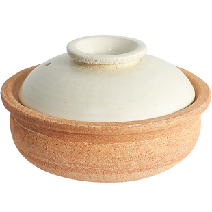 小葵川町屋 日本原装进口信乐烧手作粗陶耐高温米饭锅砂锅炖锅