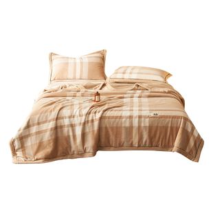 加厚牛奶绒毛毯被套两用多功能沙发午睡小毯子珊瑚绒空调披肩盖毯