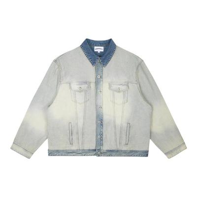 美式复古宽松阔腿牛仔裤