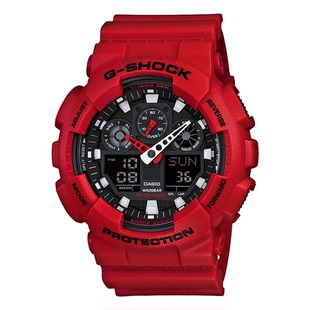 海外专供卡西欧旗舰店GA-100B户外运动手表男女款官方正品G-SHOCK
