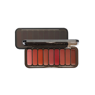 卡梅拉九色柔雾口红盘哑光雾面唇彩盘持色调色盘舞台妆化妆师专用