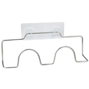 不锈钢浴室拖鞋架厕所墙壁挂式免打孔卫生间挂钩收纳架门口鞋子架