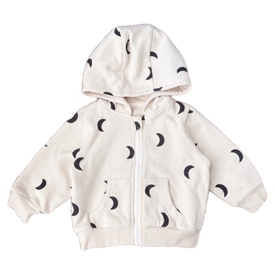 A类宝宝连帽卫衣外套春秋薄绒
