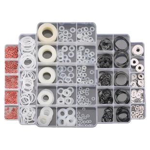 垫圈套装集合平垫圈绝缘垫圈红钢纸尼龙介子水管防漏垫密封胶垫圈