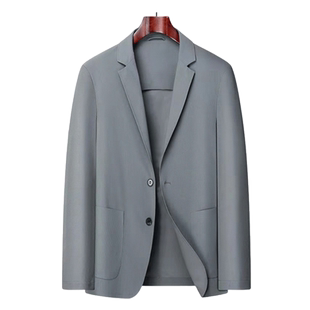 罗蒙冰丝防晒薄款休闲西装外套男士夏季商务户外轻薄透气夏天西服