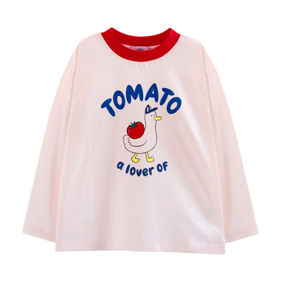 ILOVEJ女童西红柿纯棉T恤