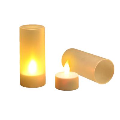 usb充电子单支led供佛装饰蜡烛灯