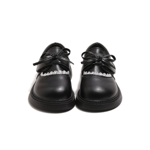 女童鞋儿童公主小皮鞋2026新款春秋季真软皮软底女宝宝英伦风单鞋