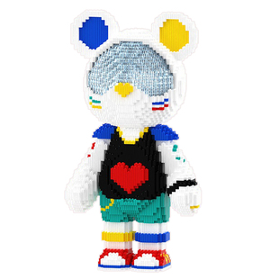 大号星际熊积木拼装乐微小颗粒高暴力熊成人益智玩具高难度男女孩