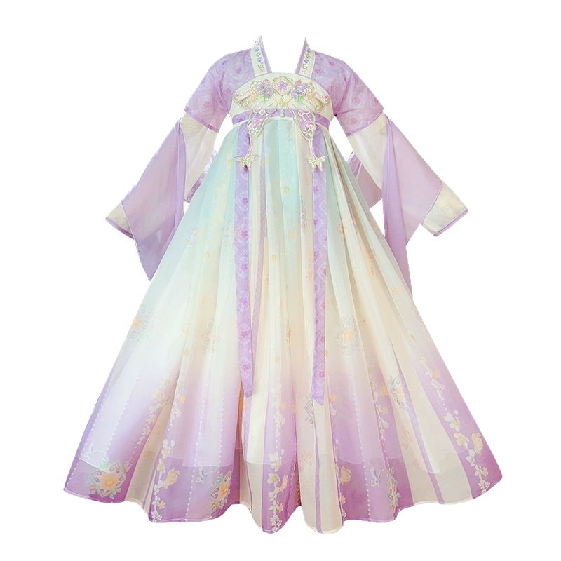 女童汉服春秋长袖古风公主连衣裙