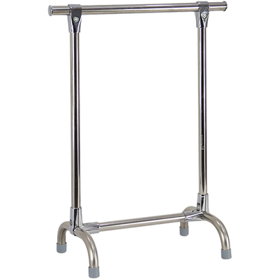 加长加厚不锈钢单杆落地式晒衣架