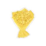 周大生黄金玫瑰花蛋糕金贴摆件投资金足金手机贴送女朋友生日礼物