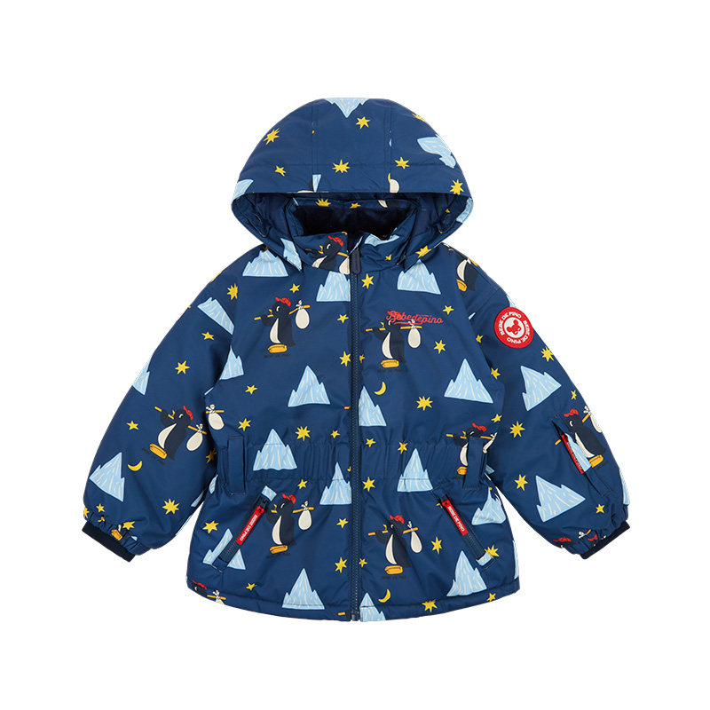 BEBEDEPINO儿童加厚保暖连帽棉服