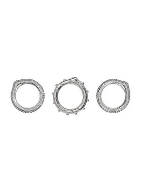 kvk925银ins潮风组合配饰戒指