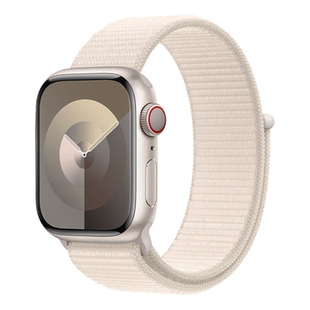 适用苹果手表s11表带apple watch11透气腕带s11/10/s9尼龙iwatch8代魔术贴S8Ultra3编织回环精编S6高级s6S5