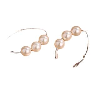 925银针珍珠耳环爆款耳钉高级感耳饰小众女轻奢2024新款