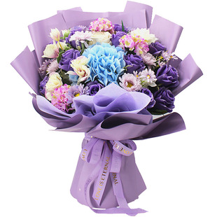 仿真花束成品大束手捧花永生颁奖舞台献花交车假花拍照教师节绢花