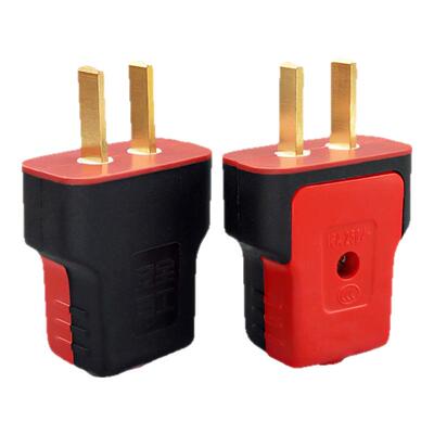 大电流大功率斜角活动二相脚插头