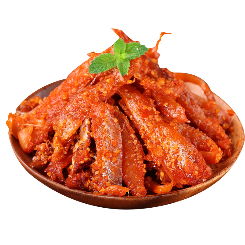 延边朝鲜族拌香辣明太鱼肉下饭菜