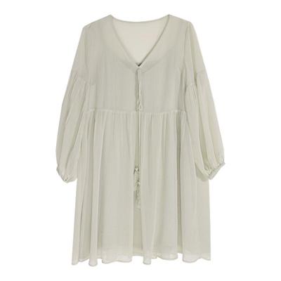 小个子纱感轻薄连衣裙