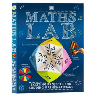 数学实验室 英文原版Maths Lab Exciting Projects for Budding Mathematicians DK出版少儿数学知识科普百科儿童数学知识趣味手工