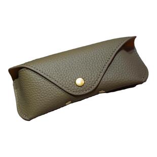 真皮眼镜盒男女加厚抗压形便携式眼镜袋手工头层牛皮太阳镜墨镜盒