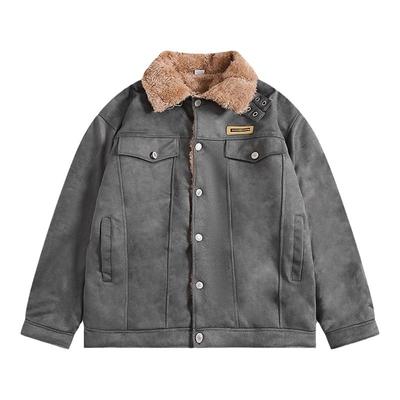 BOYUE帛跃鹿皮绒加绒棉服