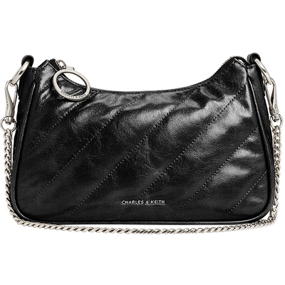 CHARLES&KEITH25冬新款CK2-80151347-3多背法链条腋下包斜挎包女