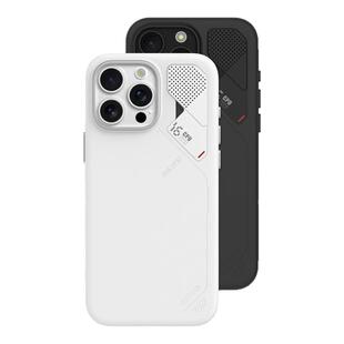 AULUMU/奥鲁姆适用苹果iPhone16promax手机壳简约环保素皮相机按键全包磁吸壳铝合金散热窗MagSafe防摔保护套
