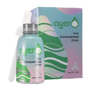 ayer艾儿浓缩饮液铁甘氨酸亚铁补铁剂补铁美国原装进口