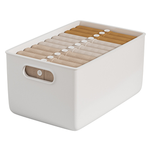 衣服收纳盒家用装衣服裤子整理筐箱衣柜分层神器塑料储物箱子盒子