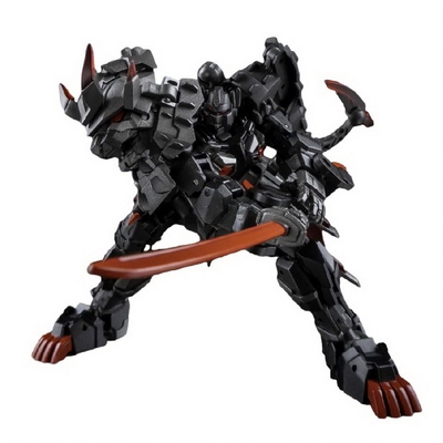 铁工厂EX-45K黑狮小比例变形玩具