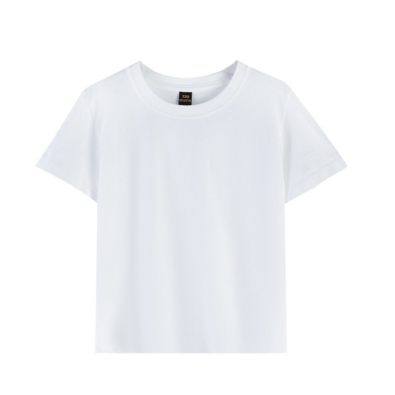 儿童圆领t恤短袖定制班服亲子运动团体服幼儿园DIY广告衫印logo图