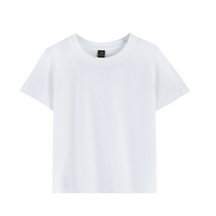 儿童圆领t恤短袖定制班服亲子运动团体服幼儿园DIY广告衫印logo图