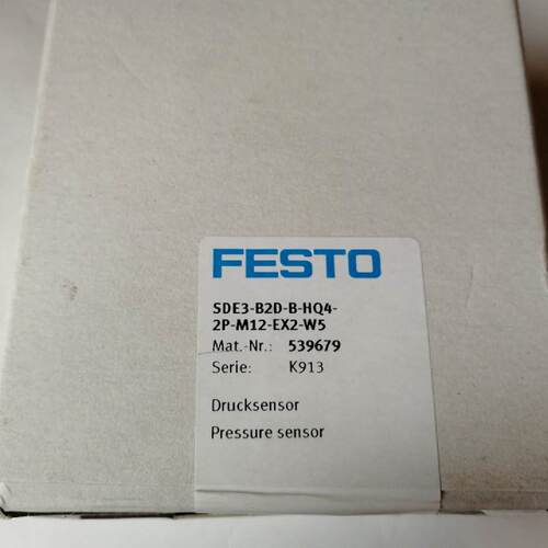 议价全新正品FESTO压力传感器 SDE3-B2D-B-HQ4-2P-M12-EX2-W5 539