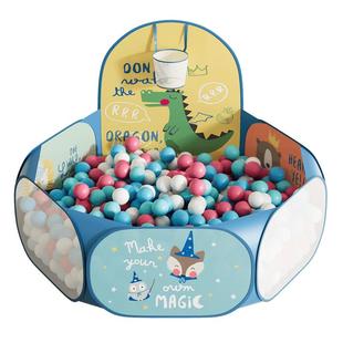 BABYGO宝宝海洋球池可折叠儿童帐篷游戏池婴儿童彩色球小投手球池