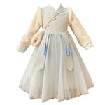 女童旗袍连衣裙冬季2025新款加绒秋冬裙子洋气公主裙冬装儿童汉服