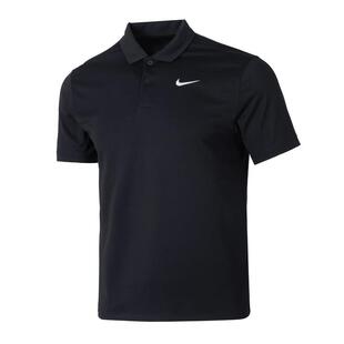 耐克男子运动套装夏季新款黑色翻领速干网球服短袖polo衫跑步短裤