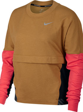 Nike/耐克官方圆领女子运动休闲跑步套头衫卫衣AJ8672-790